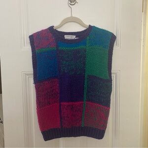 funky colorblock sweater vest from russ petites